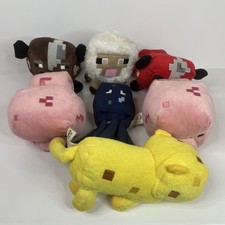 Minecraft BABY MOBS Plush Toys Jazwares 2013-2014 Set Lot Of 7