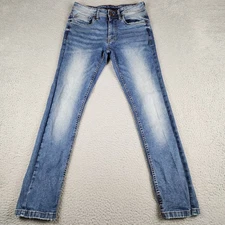 The Perfect Jean NYC Jeans Mens 28x30 Blue Slim Fit Demin Pants Faded