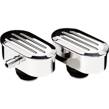 Billet Specialties    20920    Breather  Oval Ball Milled 1 1 4  Valve Cover