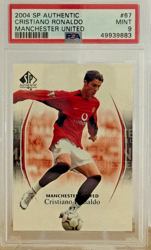 2004 SP Authentic Cristiano Ronaldo #67 Manchester United PSA 9 Mint Rookie RC