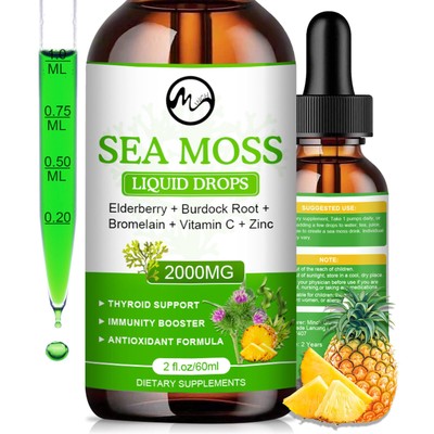 Sea Moss Irish Sea Moss Supplyment for Thyroid Immune Booster Detox Sea Moss