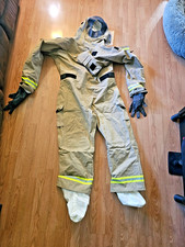 Lion MT94 Tan HazMat suit, Gore Chem XL, NOS