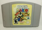 Paper Mario (Nintendo 64, 2001) | Game Cartridge | Sticker and Writing on Back