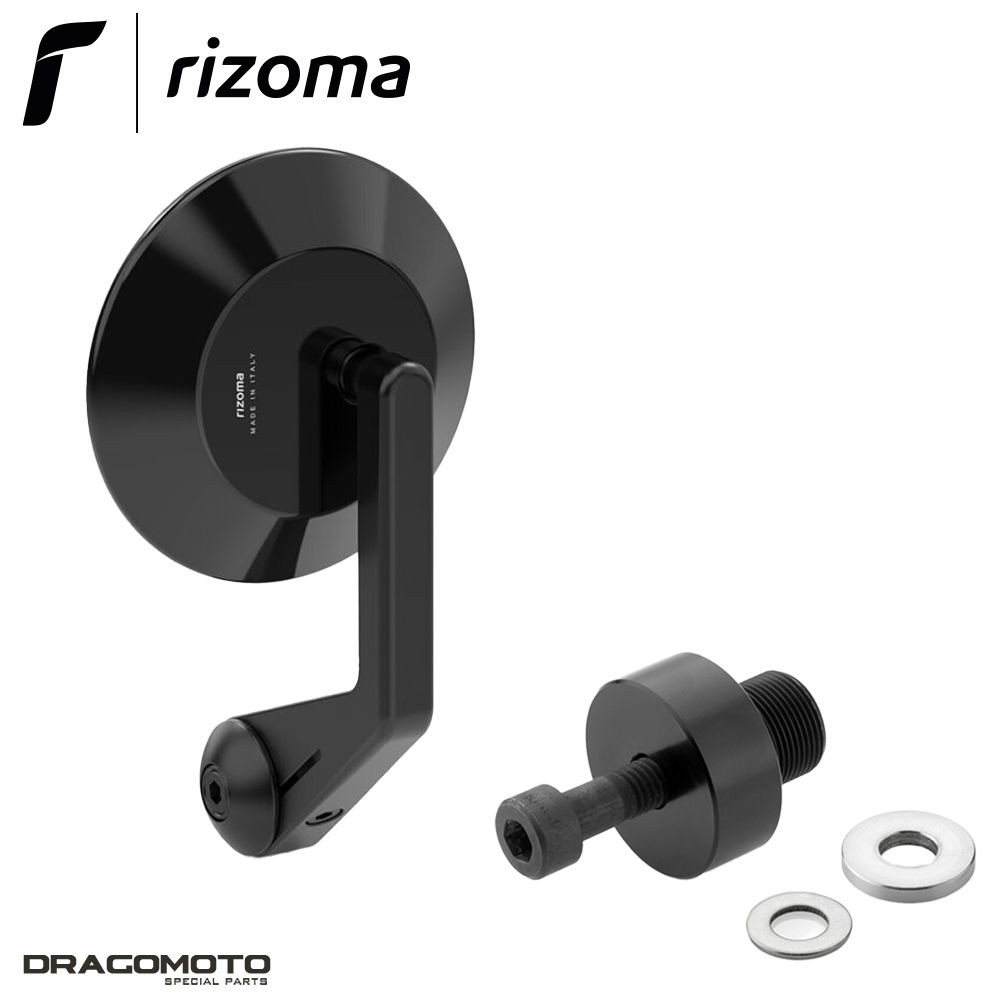 Miroir excentrique Kawasaki Versys 1000 vision élargie Rizoma BS147B noir