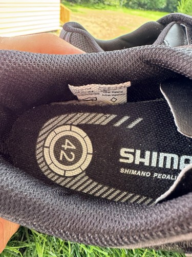 Scarpe bici Shimano Dynalast pedalata nere taglia 42 RP1 - Foto 3 di 7