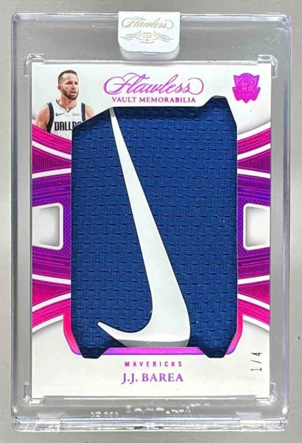 J.J. Barea 2024 Panini Flawless Fuchsia Vault GU Nike Logo Patch 1/4