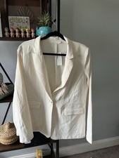 Women s Lush Lightweight Cream Blazer BNWT size L