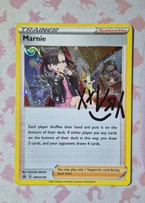 Full HD Galaxy Swirl Pokemon Marnie SWSH120 SWSH Kosmos Holo Promo Karte