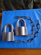 Two Vintage Sargent & Greenleaf High Security Environmental Padlocks - No Key