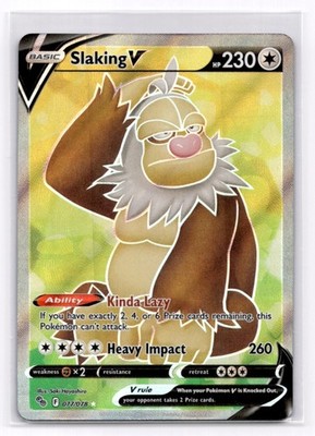 Slaking V (Full Art) Pokemon GO - Pokemon NM 077/078