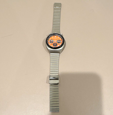 Citizen Bullhead 12 Hour Totalizer Quartz Chronograph Orange Dial