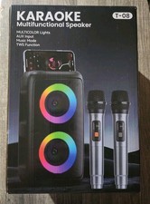 Bluetooth Speaker with 2 Wireless Microphones - Portable Party Speaker Karaoke