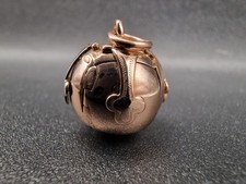 Vintage 9 Ct Gold and Silver Masonic Ball Pendant