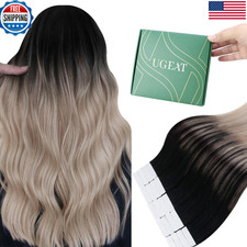 Ugeat Tape In Extensions Human Hair Ombre Human Hair Tape In Extensions Ombre