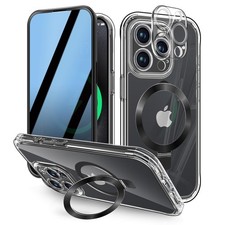 Kmambag Built-In Anti Peep Screen Magnetic Kickstand Privacy For Iphone 13 Pro
