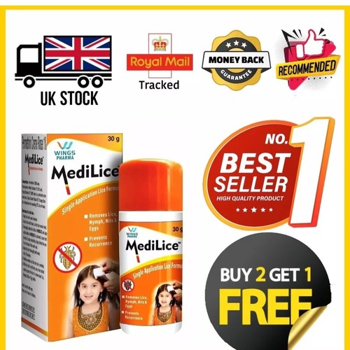 Läuse Killer Medilice Plus Anti Läuse Juckreiz Creme für Körper Mann Frauen Kinder alle Haut - Bild 1 von 5