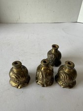 Vintage 4 Brass Candelabra Candle Holders.