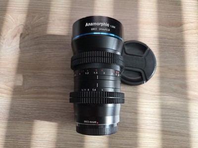 SIRUI 24mm f/2.8 Anamorphic 1.33x Micro Four Thirds M43 + 2 x Focus Gear Rings