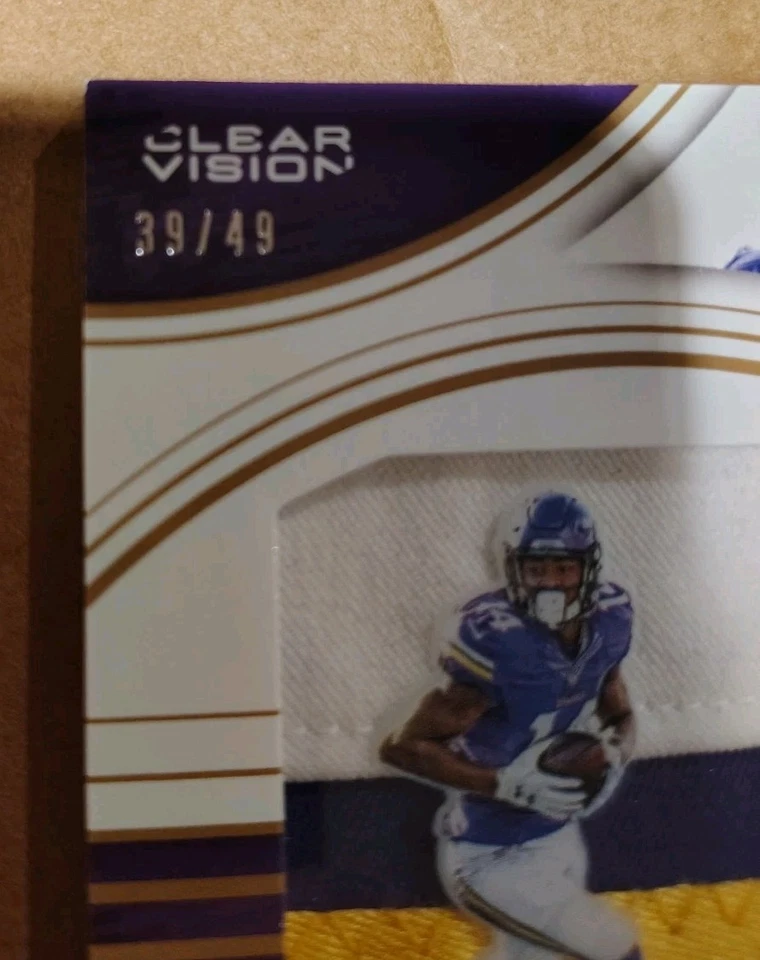 NFL Stephan Diggs Jersey Card 39/49 Vikings - Image 2 of 3