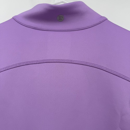 EP New York Quarter Zip Golf Top Size Medium Purple Long Sleeve Performance Golf - Picture 6 of 9