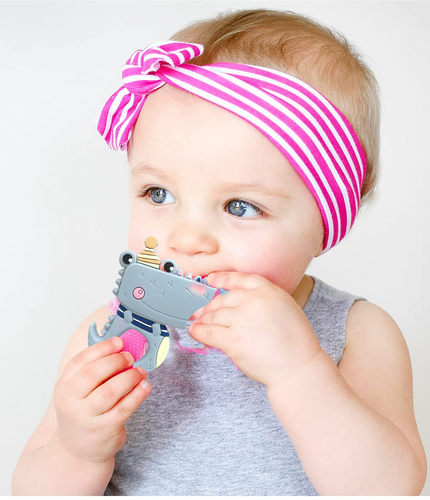 SnD Plus Animal Baby Dentiether Giocattolo per Dentizione in Silicone Senza BPA per Neonati Bambino - Foto 32 di 32