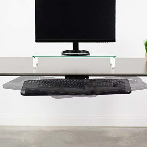 VIVO Adjustable Computer Keyboard & Mouse Platform Tray Ergonomic Under Table