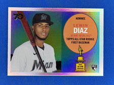 2021 Topps All-Star Rookie Cup #10 Lewin Diaz Rainbow Foil RC Rookie Marlins
