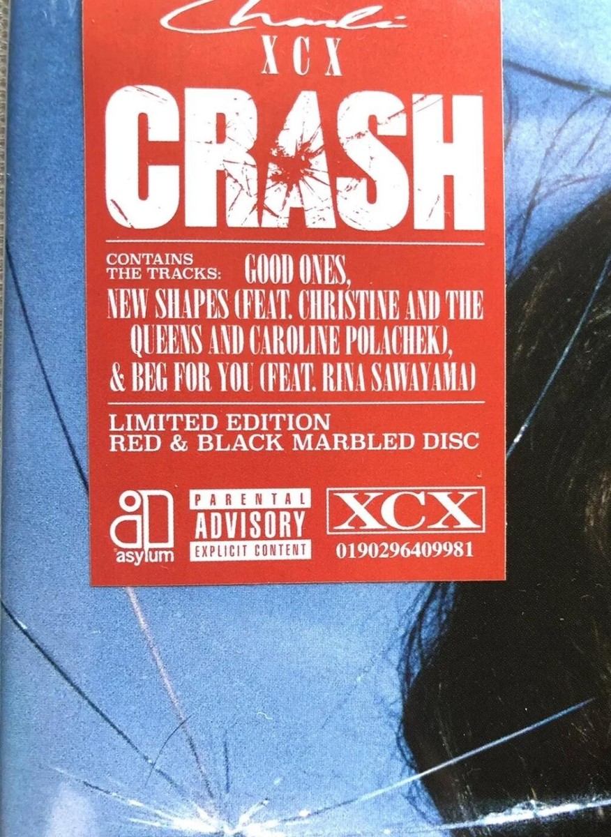 Charli XCX CRASH レコード Charli XCX - Crash on Asylum Ltd Grey Vinyl
