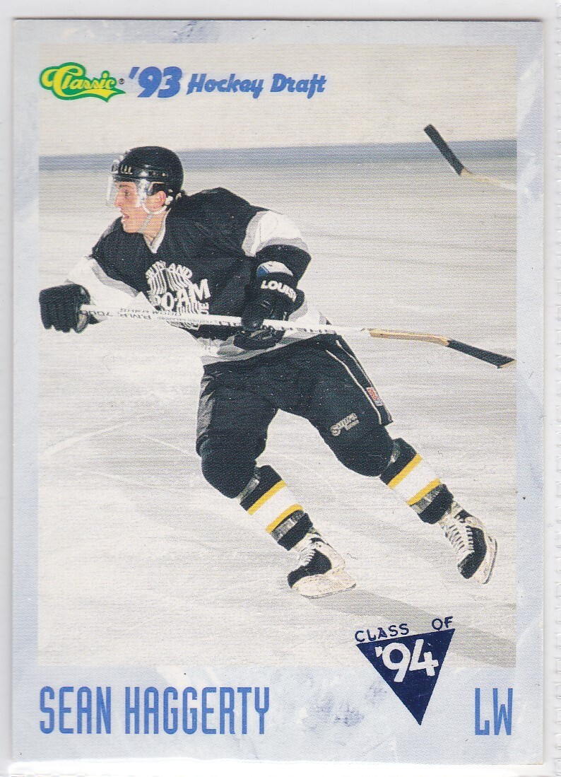 M) 1993 Classic NHL Hockey Draft Trading Card Sean Haggerty #103