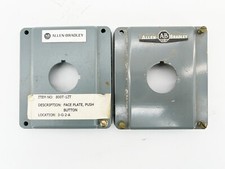 Lot of 2 Allen Bradley 800T-1ZT Push Button Eclosure Cover Single Slot 30MM
