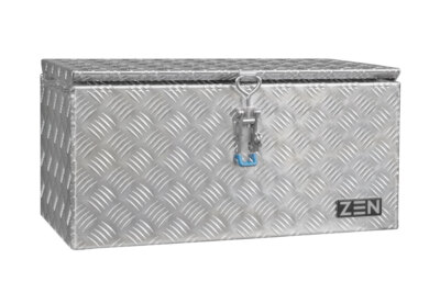 Daken ZEN 600x300x300, Deichselbox, Alu Riffel, Spannverschluss, 2xGasdruckfeder