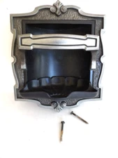 Vintage Hall Mack Nutone Masterpiece Recessed Soap Dish & Grab Bar Silver 1970's