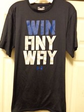 UNDER ARMOUR HEAT GEAR "COMBINE" S/S ATHLETIC SHIRT MEN LARGE BLACK