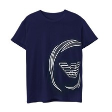 Armani Jeans Man's Short Sleeve T-Shirt- Big Logo, Summer Sale