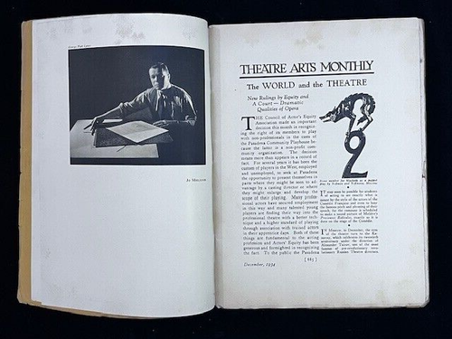 Theatre Arts Monthly December 1934 Vol XVIII No. 12 Softcover Periodical Theater - Picture 6 of 14