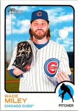 2022 Topps Heritage High Series High Number SP #716 Wade Miley Cubs