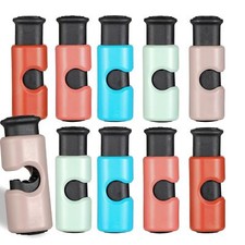 Squeeze and Lock Bread Bag Clips, 10 Pack, Bread Clips Resusable, Colored