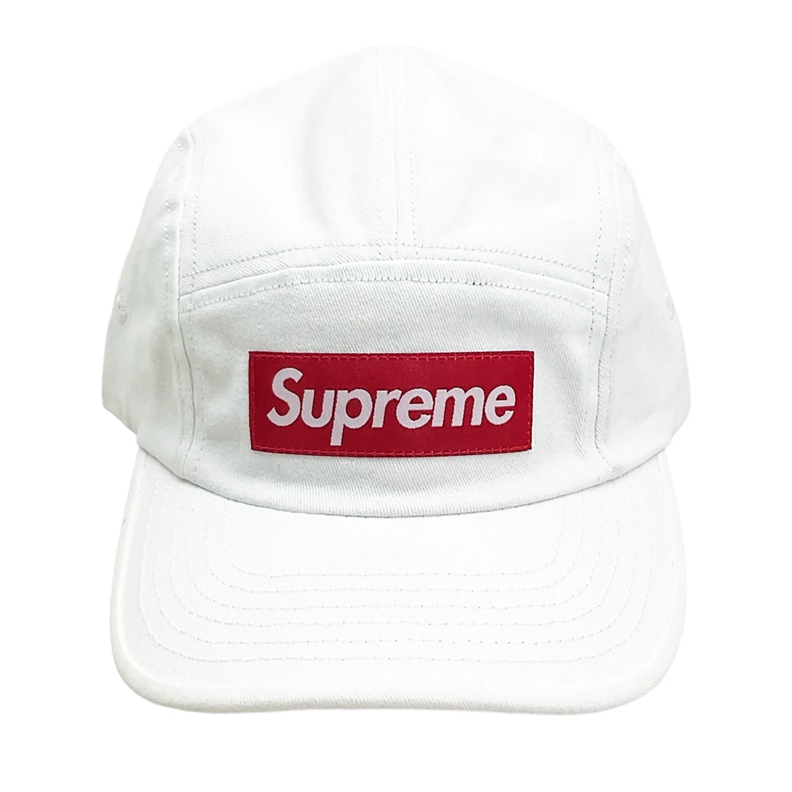 Casquette de camp 5 panneaux en sergé chino lavé Supreme SS21 pierre