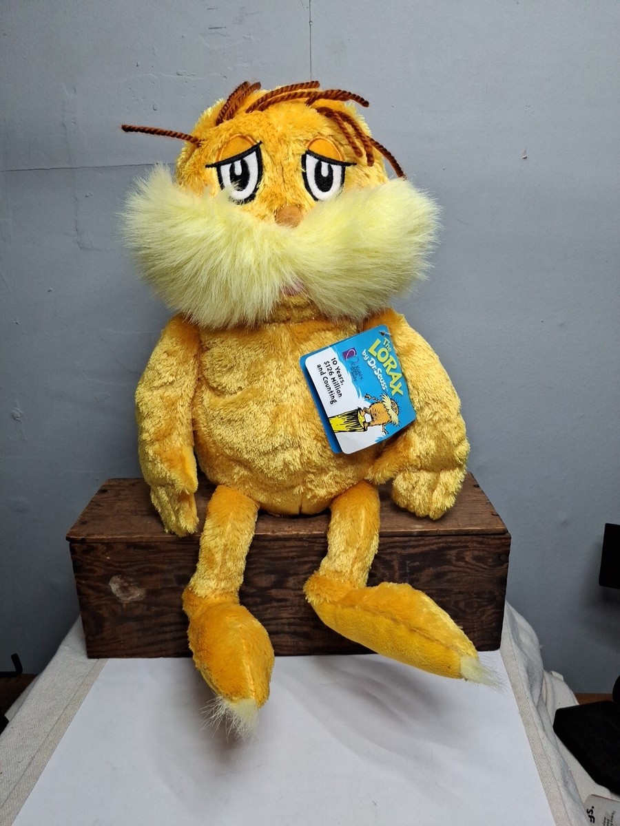 DR. SEUSS THE LORAX YELLOW PLUSH KOHLS CARES Yarn Eyebrows With