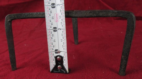 Antique Hand Wrought-iron Fireplace Tool Cooking Pot Riser Trivet Stand - Picture 10 of 10