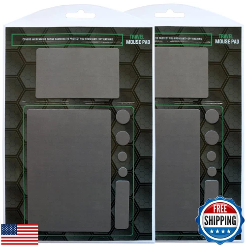 Mouse Pad Adhesive Bottom - Sticks to Any Surface - Portable - Webcam Covers 