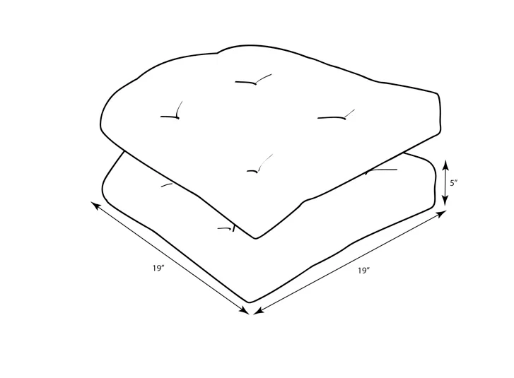 Cojines de asiento acolchados para exteriores Better Homes & Gardens cuerda náutica azul marino/blanco -2 Foto 2 de 2