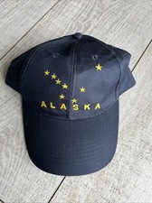 NWT ALASKA BASEBALL CAP Navy Blue with Stars Adjustable Snapback