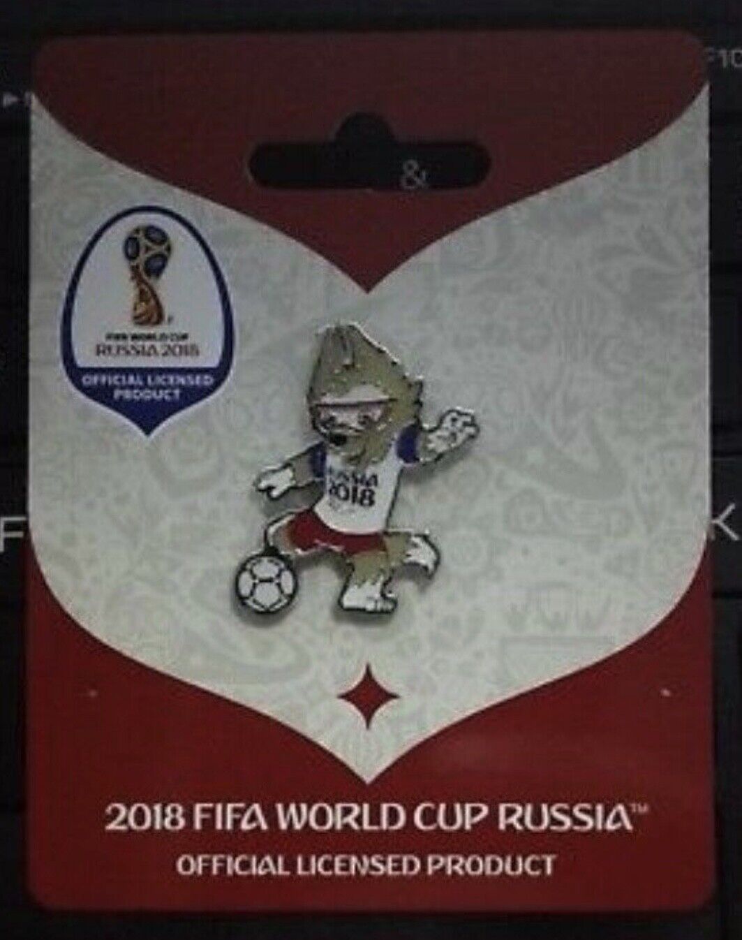 LICENSED OFFICIAL 1998/2006/2010/2014/2018 FIFA WORLD CUP MASCOT+LOGO PIN
