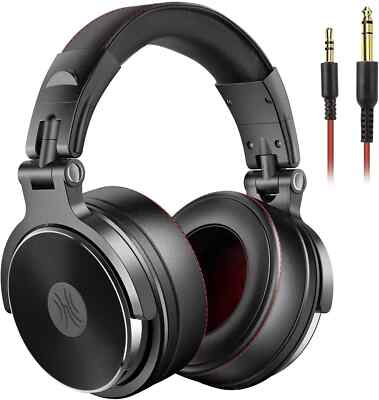 Oneodio Over Ear Kopfhörer Studio Pro 50 DJ kabelgebunden mit Mikrofon HiFi PC - Schwarz
