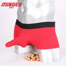 Gay Sweat Absorbent Boxers Low Rise Elephant Panties Mens Breathable Underwear