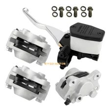 Front Rear Brake Calipers W/Brake Master Cylinder for 2002 Arctic Cat ATV 375
