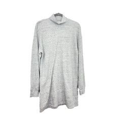 Wilfred Free Gray Mock Neck Long Sleeve Sweatshirt Dress Size Small
