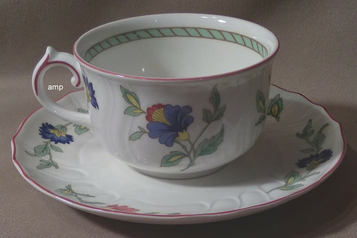 Villeroy & Boch Persia Scalloped 5 Piece Place Setting EXCELLENT