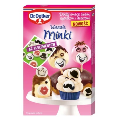 Dr.Oetker Edible HAPPY FACES Variety cookie/cake pop/cake decor FREE SHIPPING